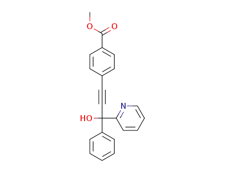 methyl 4-(3-hydroxy-3-phenyl-3-(pyridin-2-yl)prop-1-ynyl)benzoate