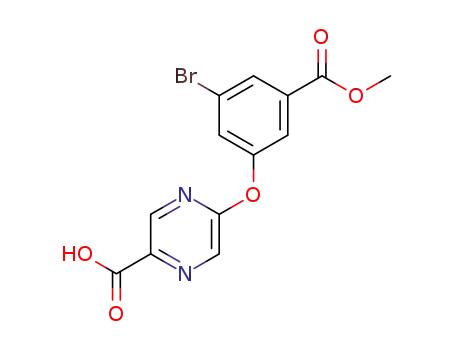5-[3-bromo-5-(methoxycarbonyl)phenoxy]pyrazine-2-carboxylic acid