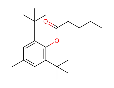 Molecular Structure of 1420117-15-2 (2,6-di-tert-butyl-4-methylphenyl pentanoate)