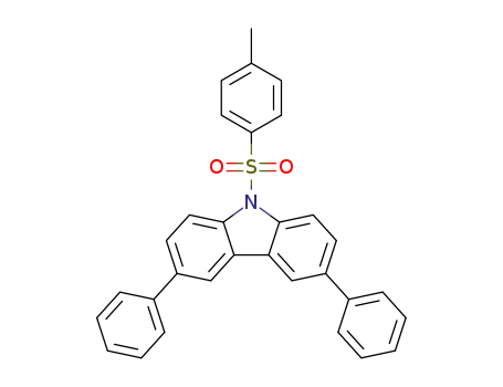 Molecular Structure of 1360431-76-0 (3,6-Diphenyl-9-tosyl-9H-carbazole)