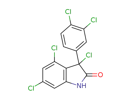 3,4,6-trichloro-1,3-dihydro-3-(3,4-dichlorophenyl)-indol-2-one
