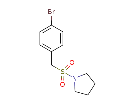 Molecular Structure of 950255-92-2 (1-(4-BROMOBENZYLSULFONYL)PYRROLIDINE)