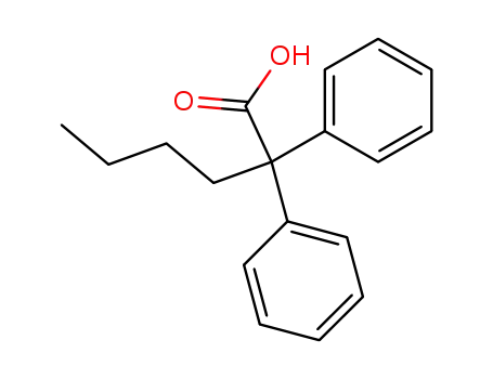 Molecular Structure of 2902-60-5 (2,2-diphenylhexanoic acid)
