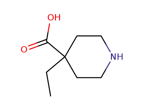 Molecular Structure of 1227465-48-6 (4-ethyl-4-piperidinecarboxylic acid(SALTDATA: 0.95HCl 0.07dioxane))
