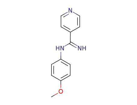 Molecular Structure of 23565-15-3 (N-(p-Methoxyphenyl)isonicotinamidine)