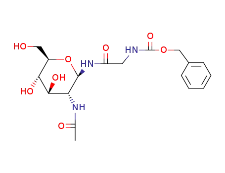 2-acetamido-1-N-<N-(benzyloxycarbonyl)glycyl>-2-deoxy-β-D-glycopyranosylamine