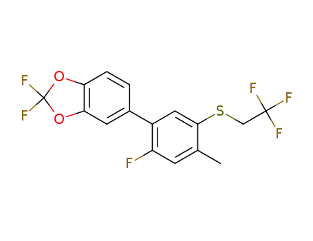 2,2-difluoro-5-(2-fluoro-4-methyl-5-((2,2,2,-trifluoroethyl)thio)phenyl)benzo[d][1,3]dioxole