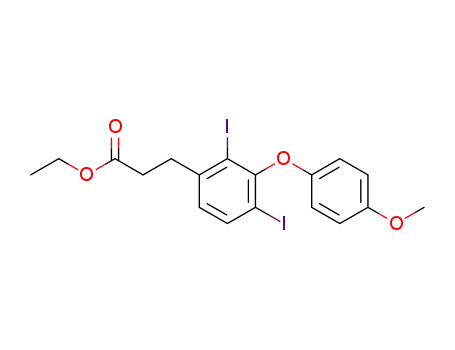ethyl 3-(2,4-diiodo-3-(4-methoxyphenoxy)phenyl)propanoate