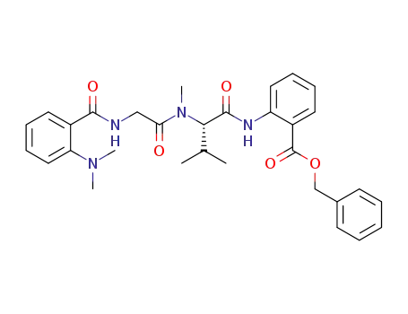 (S)-benzyl 2-(2-(2-(2-(dimethylamino)benzamido)-N-methylacetamido)-3-methylbutanamido)benzoate