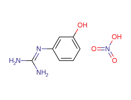 Molecular Structure of 674333-64-3 (1-(3-hydroxyphenyl)guanidine nitrate)