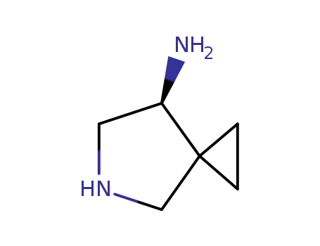 Molecular Structure of 129306-12-3 (5-Azaspiro[2.4]heptan-7-amine, (7S)-)