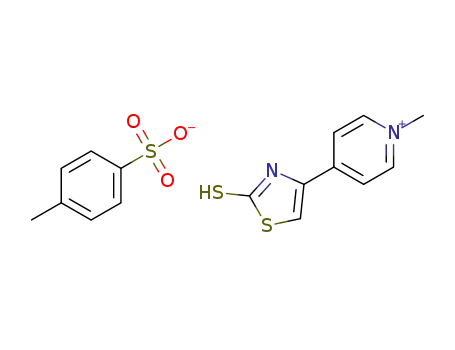 Molecular Structure of 1427207-58-6 (4-(2-mercapto-thiazol-4-yl)-1-methyl-pyridinium toluene-4-sulfonate)