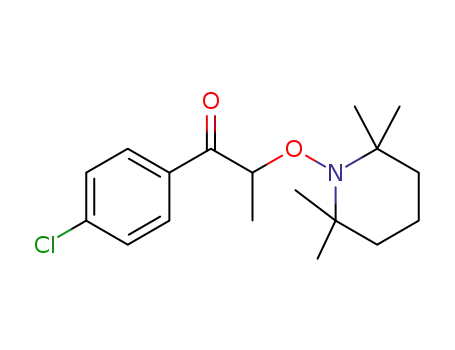 Molecular Structure of 1394206-51-9 (1-(4-chlorophenyl)-2-((2,2,6,6-tetramethylpiperidin-1-yl)oxy)propan-1-one)