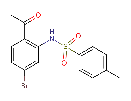 Molecular Structure of 1438400-32-8 (N-(2-acetyl-5-bromophenyl)-4-methylbenzenesulfonamide)