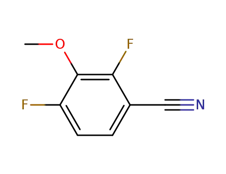 Molecular Structure of 220353-20-8 (3-Methoxy-2,4-difluorobenzonitrile)