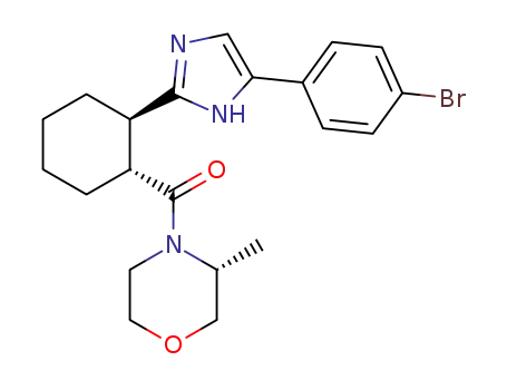 ((1R,2R)-2-(5-(4-bromophenyl)-1H-imidazol-2-yl)cyclohexyl)((R)-3-methylmorpholino)methanone