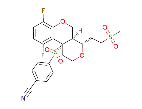 C<sub>22</sub>H<sub>21</sub>F<sub>2</sub>NO<sub>6</sub>S<sub>2</sub>