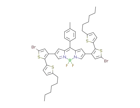 Molecular Structure of 1588866-96-9 (C<sub>44</sub>H<sub>43</sub>BBr<sub>2</sub>F<sub>2</sub>N<sub>2</sub>S<sub>4</sub>)
