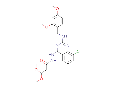 N’-(8-chloro-2-(2,4-dimethoxybenzylamino)quinazolin-4-yl)-3,3-dimethoxypropanehydrazide