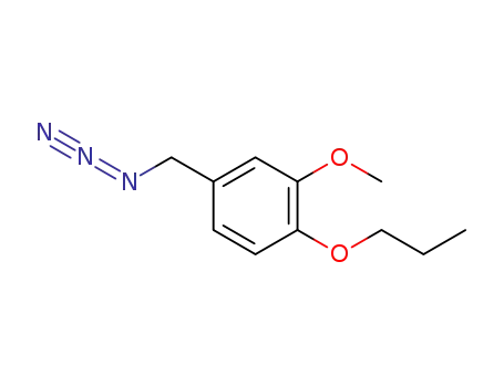 Molecular Structure of 1335128-31-8 (4-(azidomethyl)-2-methoxy-1-propoxybenzene)