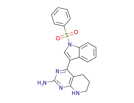 4-[1-(benzenesulfonyl)-1H-indol-3-yl]-5H,6H,7H,8H-pyrido[2,3-d]pyrimidin-2-amine
