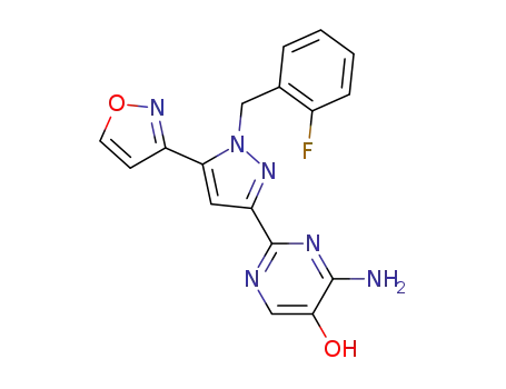 C<sub>17</sub>H<sub>13</sub>FN<sub>6</sub>O<sub>2</sub>