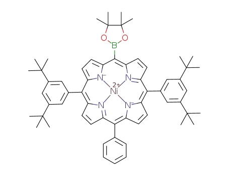 5-(4,4,5,5-tetramethyl-1,3,2-dioxaborolan-2-yl)-15-phenyl-10,20-bis(3,5-di-tert-butylphenyl)porphyrin Ni(II)