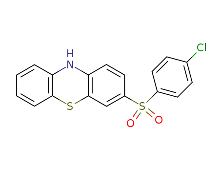 Molecular Structure of 58010-07-4 (10H-Phenothiazine, 3-[(4-chlorophenyl)sulfonyl]-)