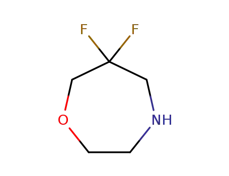 Molecular Structure of 1273565-78-8 (6,6-difluoro-1,4-oxazepane)