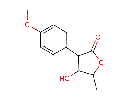 Molecular Structure of 1019196-87-2 (4-hydroxy-3-(4-methoxyphenyl)-5-methylfuran-2(5H)-one)