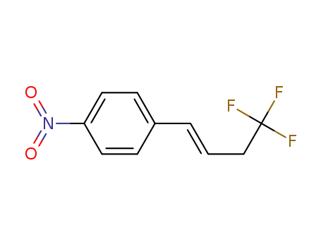 Molecular Structure of 1446029-58-8 ((E)-1-nitro-4-(4,4,4-trifluorobut-1-en-1-yl)benzene)