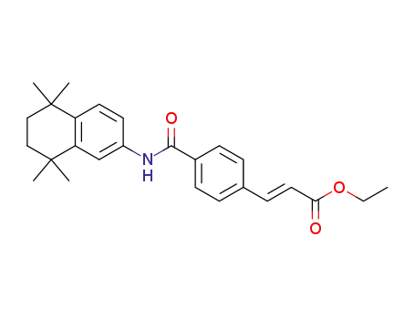 Molecular Structure of 1149744-48-8 (ethyl (2E)-3-[4-[(5,6,7,8-tetrahydro-5,5,8,8-tetramethyl-2-naphthyl)carbamoyl]phenyl]propenoate)