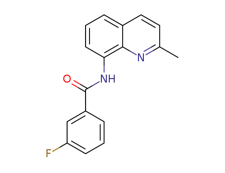 3-fluoro-N-(2-methyl-8-quinolinyl)benzamide