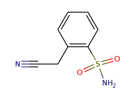 Molecular Structure of 27350-01-2 (Benzenesulfonamide, 2-(cyanomethyl)- (9CI))