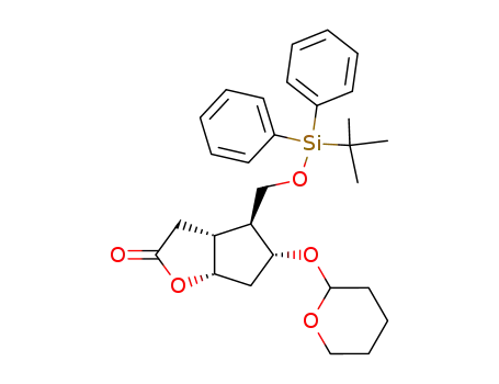(3aR,4S,5R,6aS)-4-(tert-Butyldiphenylsilyloxy)methyl-5-tetrahydropyranyloxy-hexahydro-2H-cyclopenta[b]furan-2-one