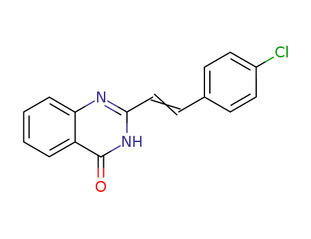 Molecular Structure of 13165-01-0 (4(1H)-Quinazolinone, 2-[2-(4-chlorophenyl)ethenyl]-)