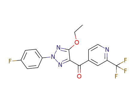[5-ethoxy-2-(4-fluorophenyl)-2H-1,2,3-triazol-4-yl][2-(trifluoromethyl)-4-pyridinyl]methanone