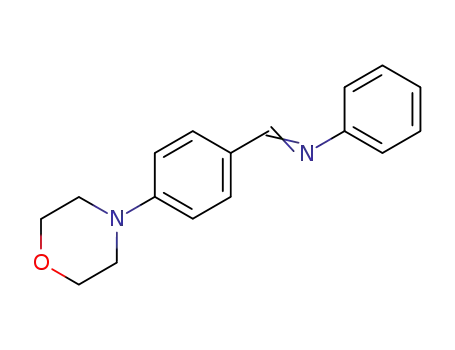 Molecular Structure of 62441-70-7 (Benzenamine, N-[[4-(4-morpholinyl)phenyl]methylene]-)