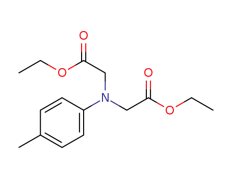 Molecular Structure of 194416-59-6 (Glycine, N-(2-ethoxy-2-oxoethyl)-N-(4-methylphenyl)-, ethyl ester)
