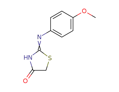 Molecular Structure of 27052-12-6 (2-(4-Methoxy-phenylamino)-thiazol-4-one)