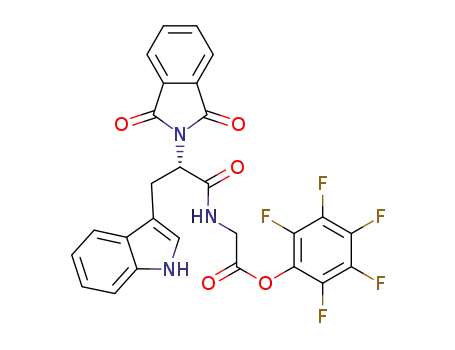 Molecular Structure of 1508263-20-4 (N-Phth-Trp-Gly-OPFP)