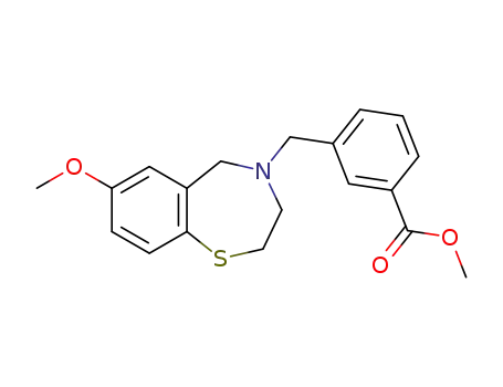 methyl-3-((7-methoxy-2,3-dihydrobenzo[f][1,4]thiazepin-4(5H)-yl)methyl)benzoate