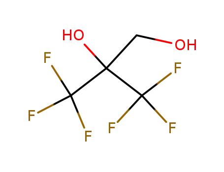 Molecular Structure of 143471-08-3 (1,2-Propanediol, 3,3,3-trifluoro-2-(trifluoromethyl)-)