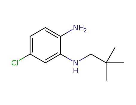 Molecular Structure of 1550554-28-3 (5-chloro-N<sub>1</sub>-neopentylbenzene-1,2-diamine)