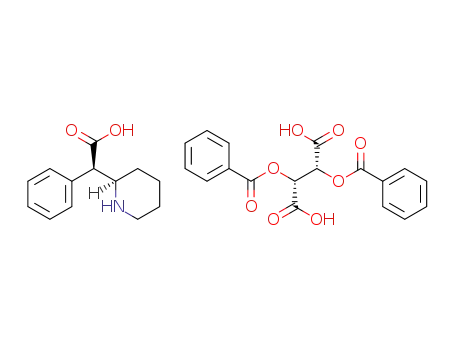 d-threo ritalinic acid dibenzoyl-L-tartrate