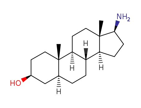 Molecular Structure of 7738-80-9 ((3beta,5alpha,17beta)-17-aminoandrostan-3-ol)