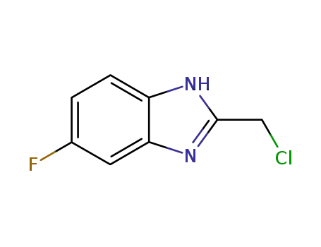Molecular Structure of 156144-42-2 (2-(CHLOROMETHYL)-6-FLUORO-1H-BENZO[D]IMIDAZOLE)