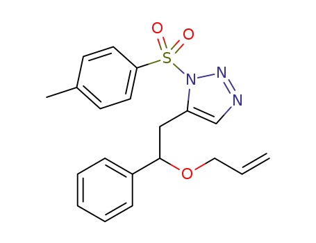 Molecular Structure of 1570111-63-5 (5-(2-allyloxy-2-phenylethyl)-1-tosyl-1,2,3-triazole)