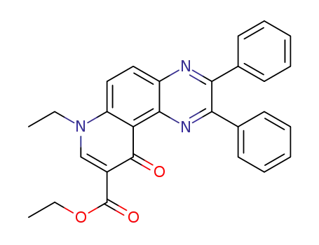 ethyl 7-ethyl-10-oxo-2,3-diphenyl-7,10-dihydropyrido[3,2-f]quinoxaline-9-carboxylate