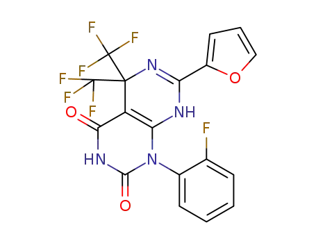 1-(2-fluorophenyl)-7-(2-furyl)-5,5-bis(trifluoromethyl)-5,8-dihydropyrimido[4,5-d]pyrimidine-2,4(1H,3H)-dione